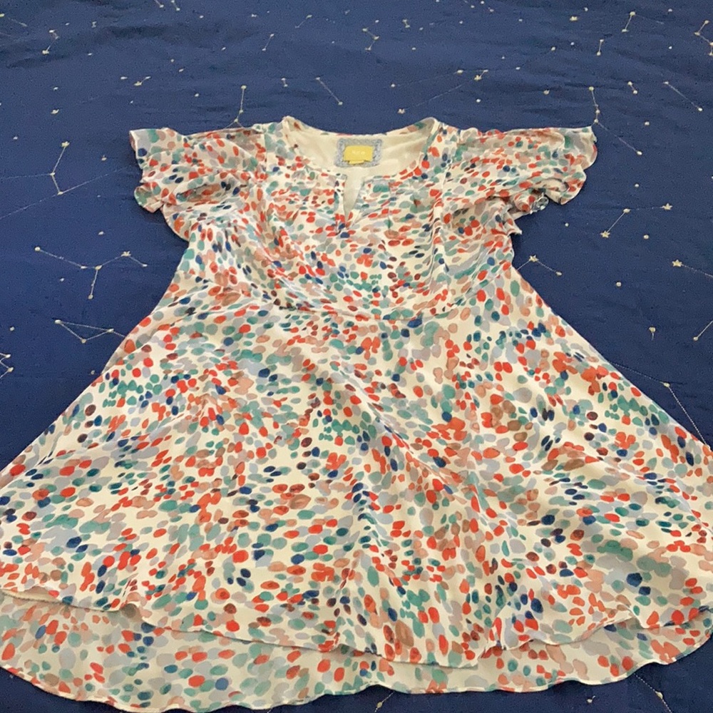 Anthropologie Maeve Size Small Watercolor Dress